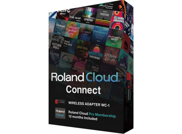 Roland Cloud Connect WC-1 Adaptador Wireless com Assinatura Roland Cloud PRO 12 Meses para Roland JUPITER-X e Roland JUPITER-XM